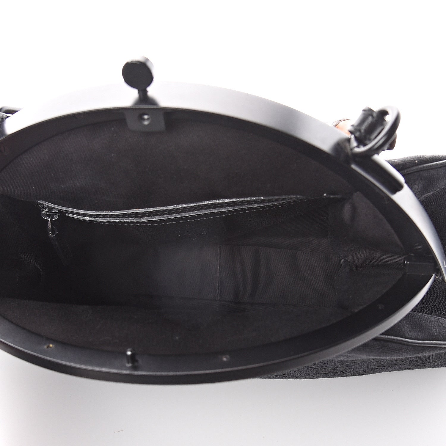 Gucci Monogram Bamboo Top Handle Bag Black 4 of 8