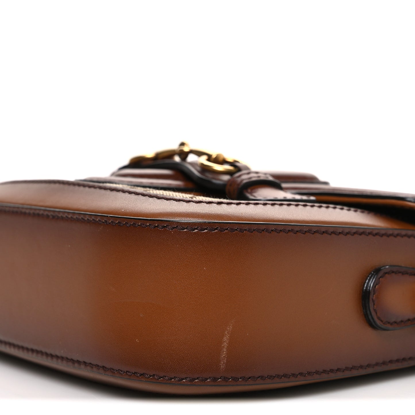Monogram Small Lady Web Shoulder Bag Beige Cuir