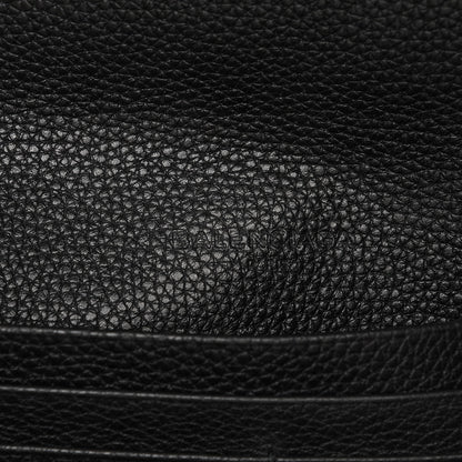 Balenciaga Calfskin Le Dix Continental Wallet Black 6 of 7