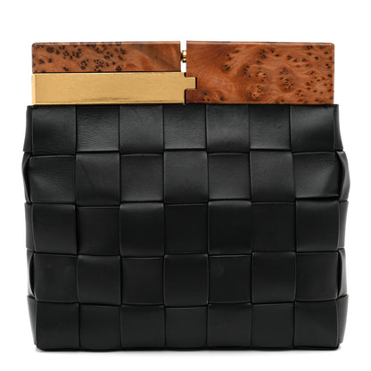 Bottega Veneta Nappa Intrecciato The Snap Clutch Black 1 of 6