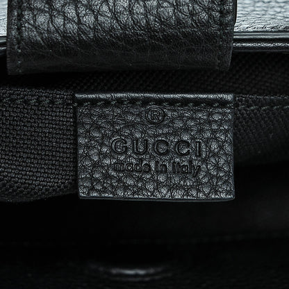 Gucci Cellarius Calfskin Mini Bamboo Shopper Tote Black 6 of 6