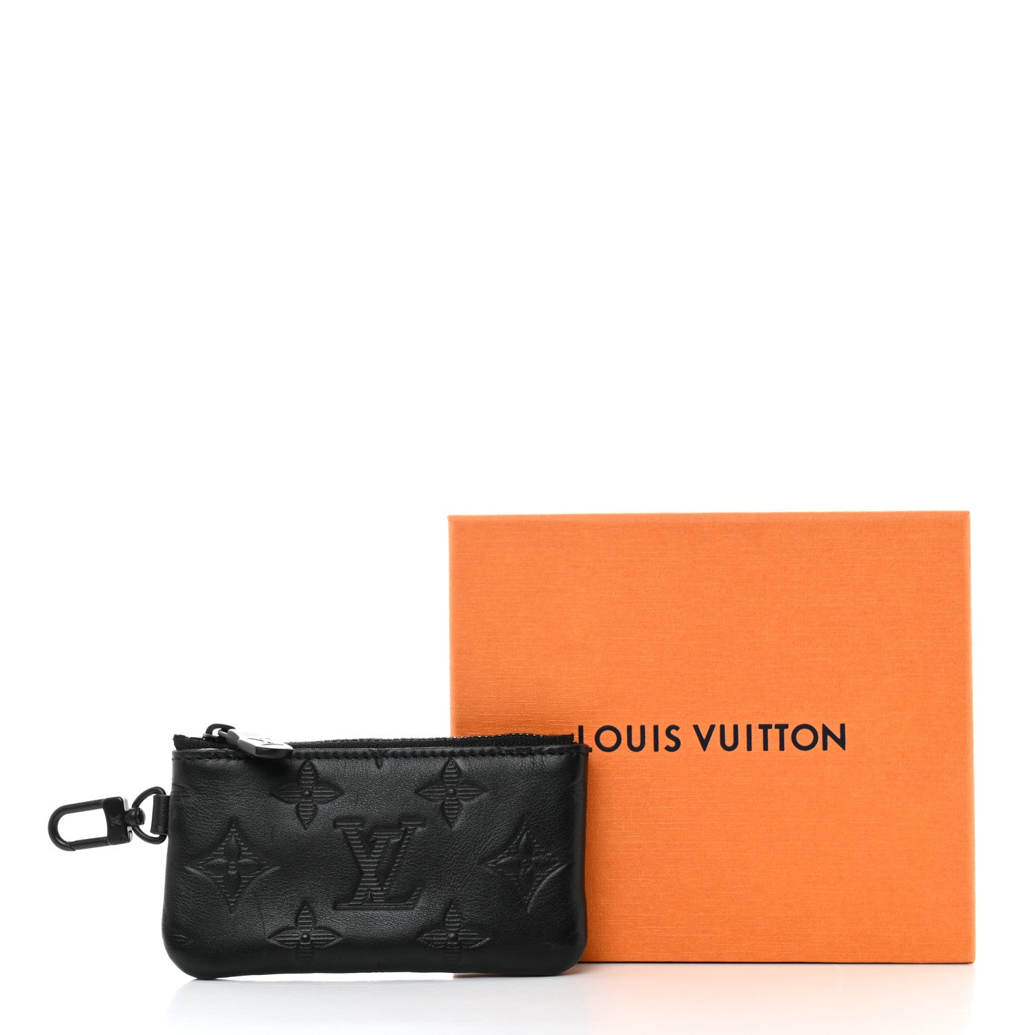 Louis Vuitton Calfskin Monogram Shadow Key Pouch Black 7 of 7