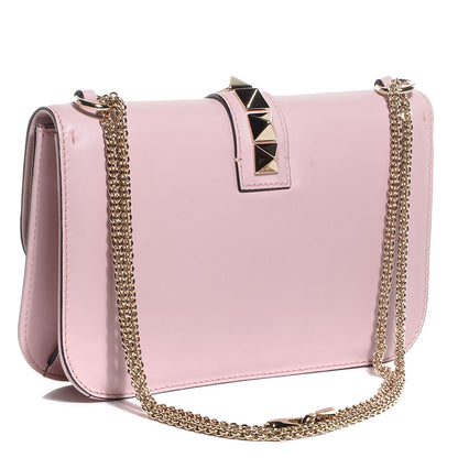 Valentino Garavani Vitello Medium Glam Lock Rockstud Flap Water Rose 2 of 8