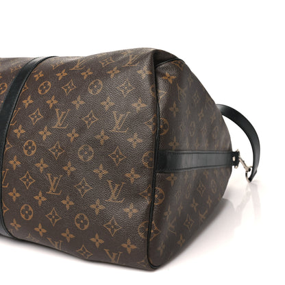 Louis Vuitton Monogram Macassar Keepall Bandouliere 55 9 of 9