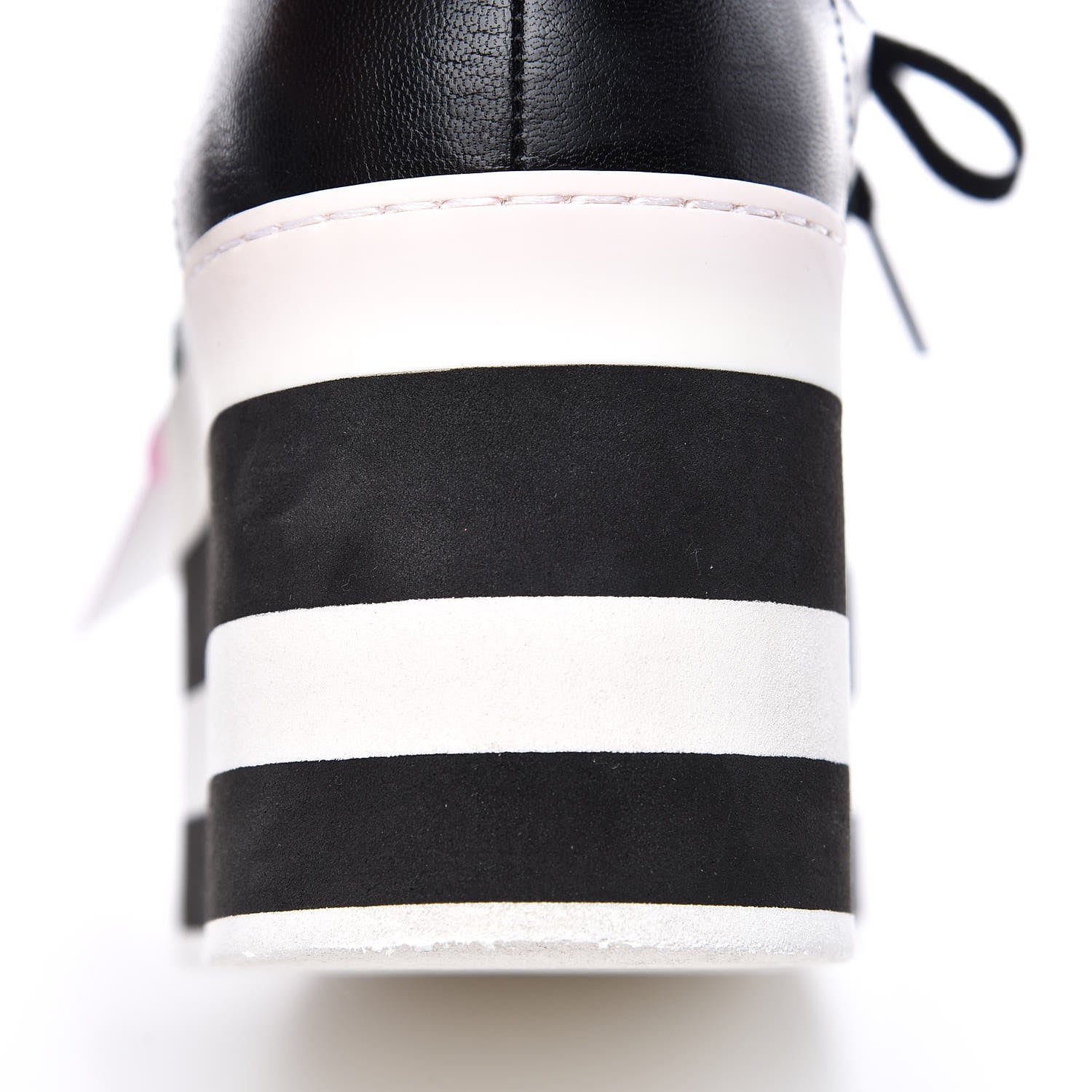 Gucci Malaga Kid Peggy Platform Sneakers 39.5 Black White 10 of 10