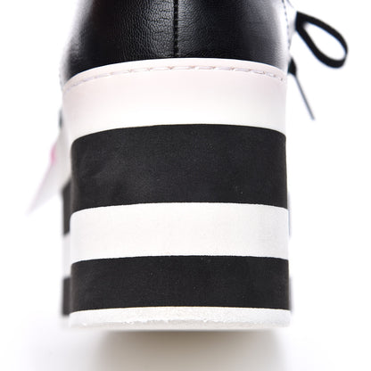 Gucci Malaga Kid Peggy Platform Sneakers 39.5 Black White 10 of 10