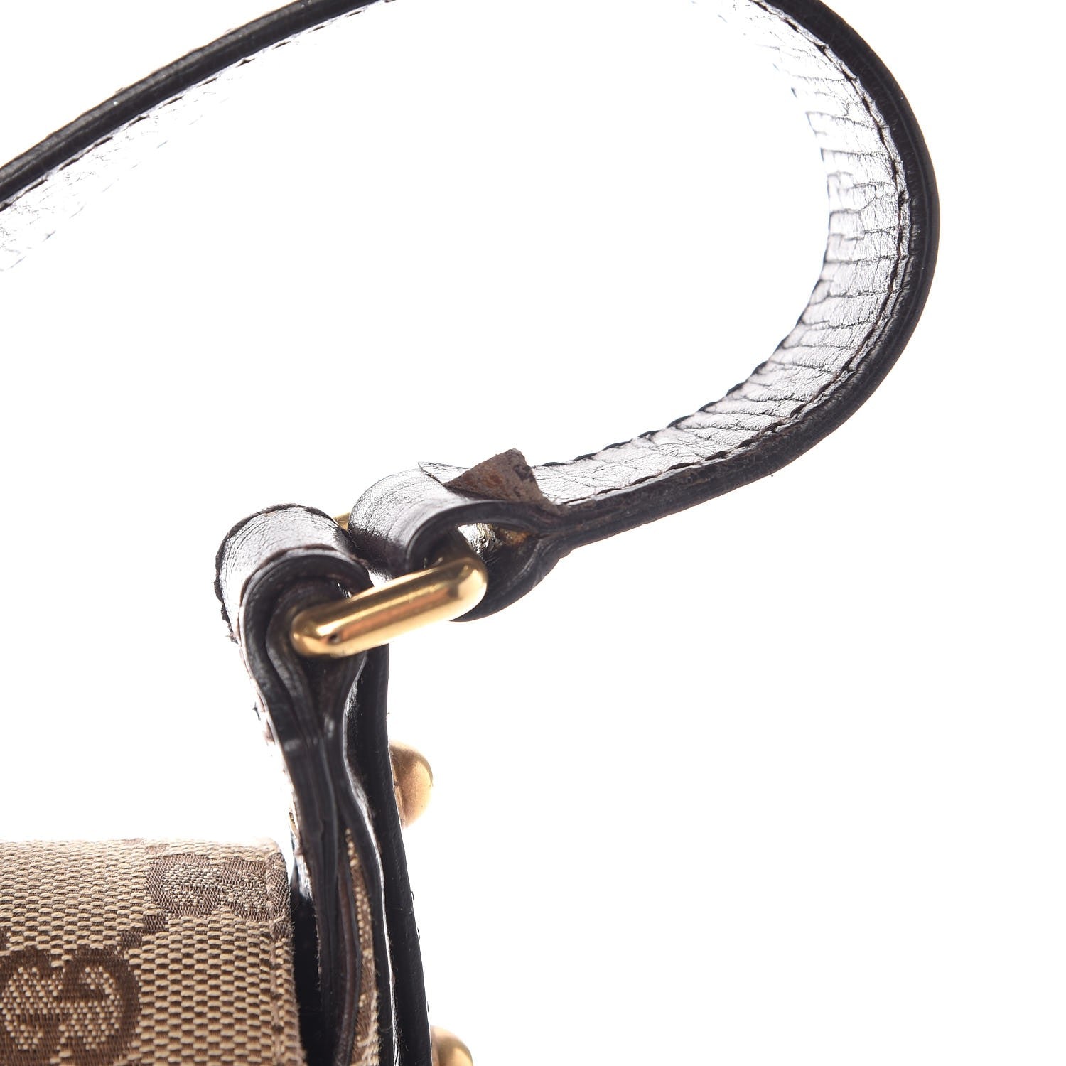 Gucci Monogram Horsebit Chain Flap Shoulder Bag Brown 9 of 12