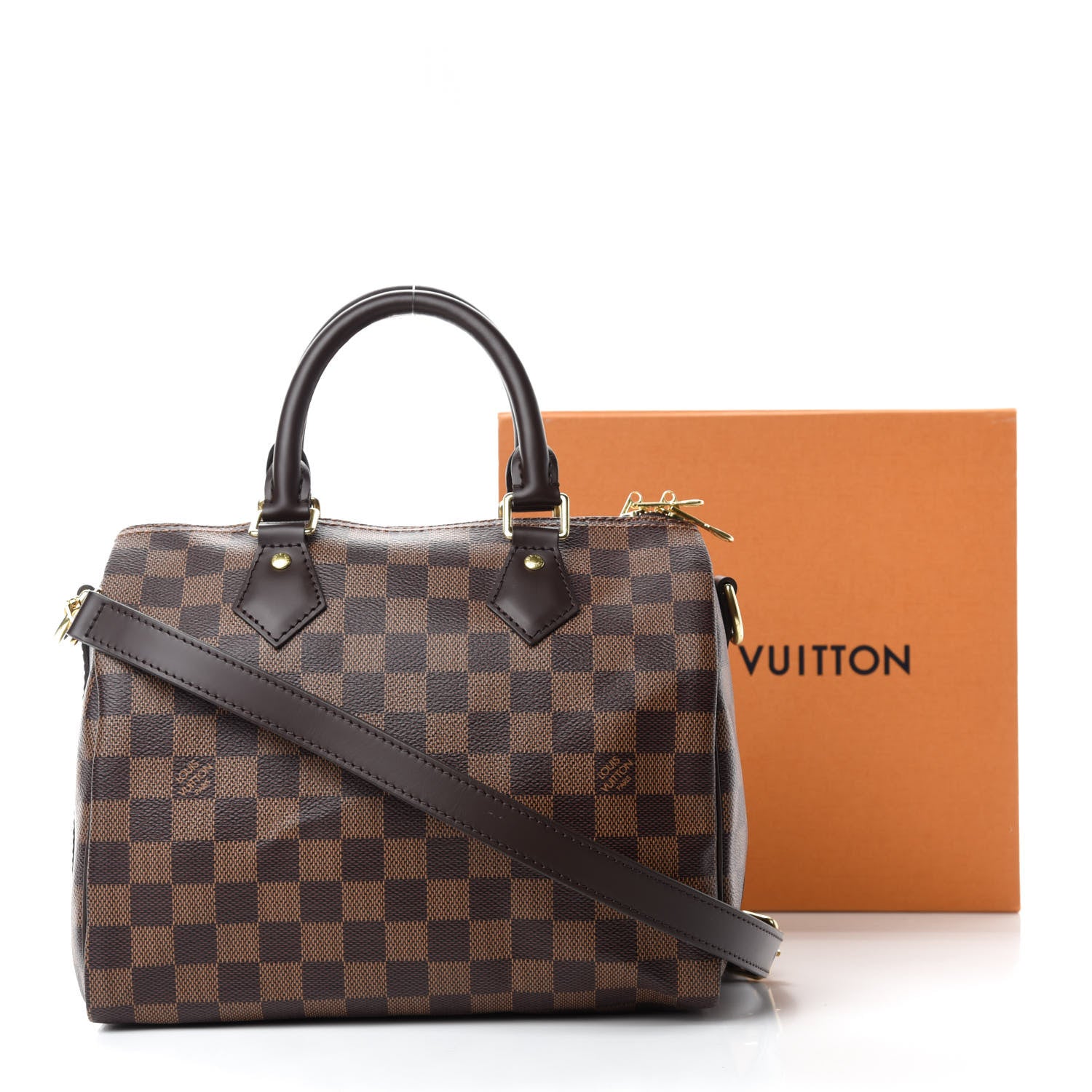 Louis Vuitton Damier Ebene Speedy Bandouliere 25 11 of 11