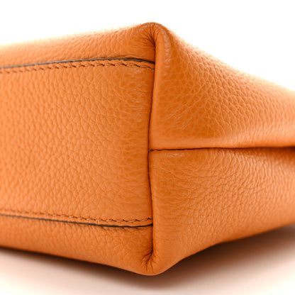 Salvatore Ferragamo Tumbled Calfskin Gancini Mini Bag Olivello 9 of 10