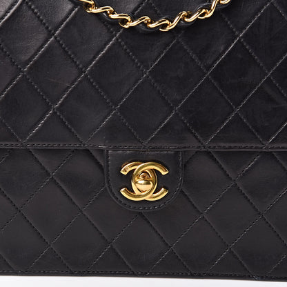 Chanel Lambskin Quilted Medium Single Flap Black 15 of 16