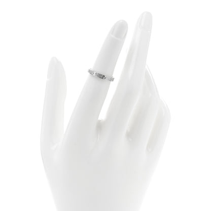 Cartier 18K White Gold Diamond 2.6mm LOVE Paved Band Ring 48 4.5 2 of 4