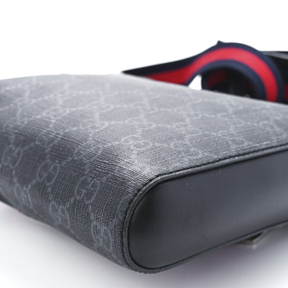 Gucci GG Supreme Monogram Night Courrier Flat Messenger Bag Black Multicolor 14 of 14