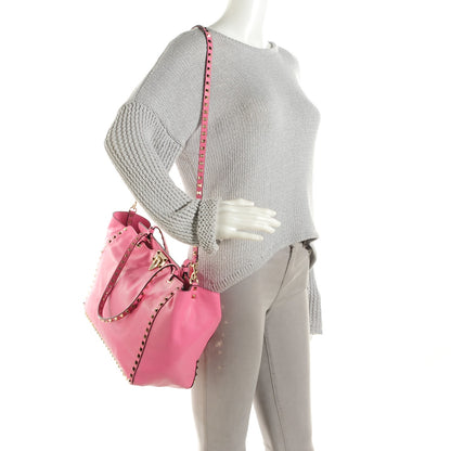 Valentino Garavani Vitello Medium Rockstud Tote Ninphea 2 of 6
