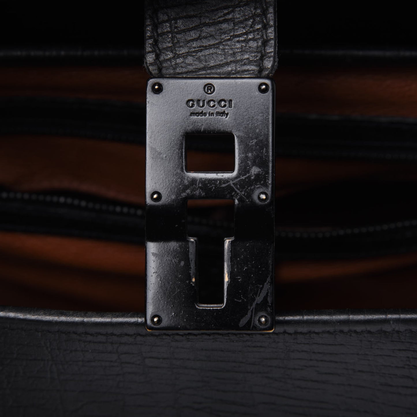 Calfskin Bamboo Bullet Black