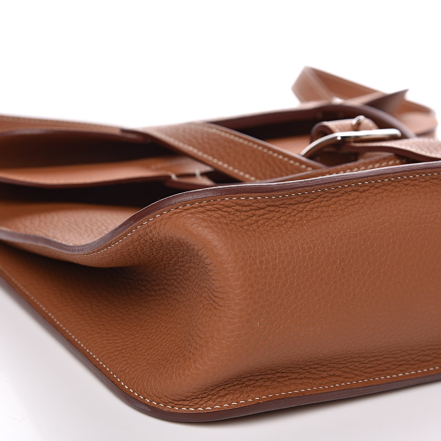 Hermes Taurillon Clemence Halzan 31 Gold 9 of 13