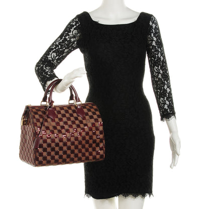Louis Vuitton Damier Paillettes Speedy 30 Rouge 2 of 8