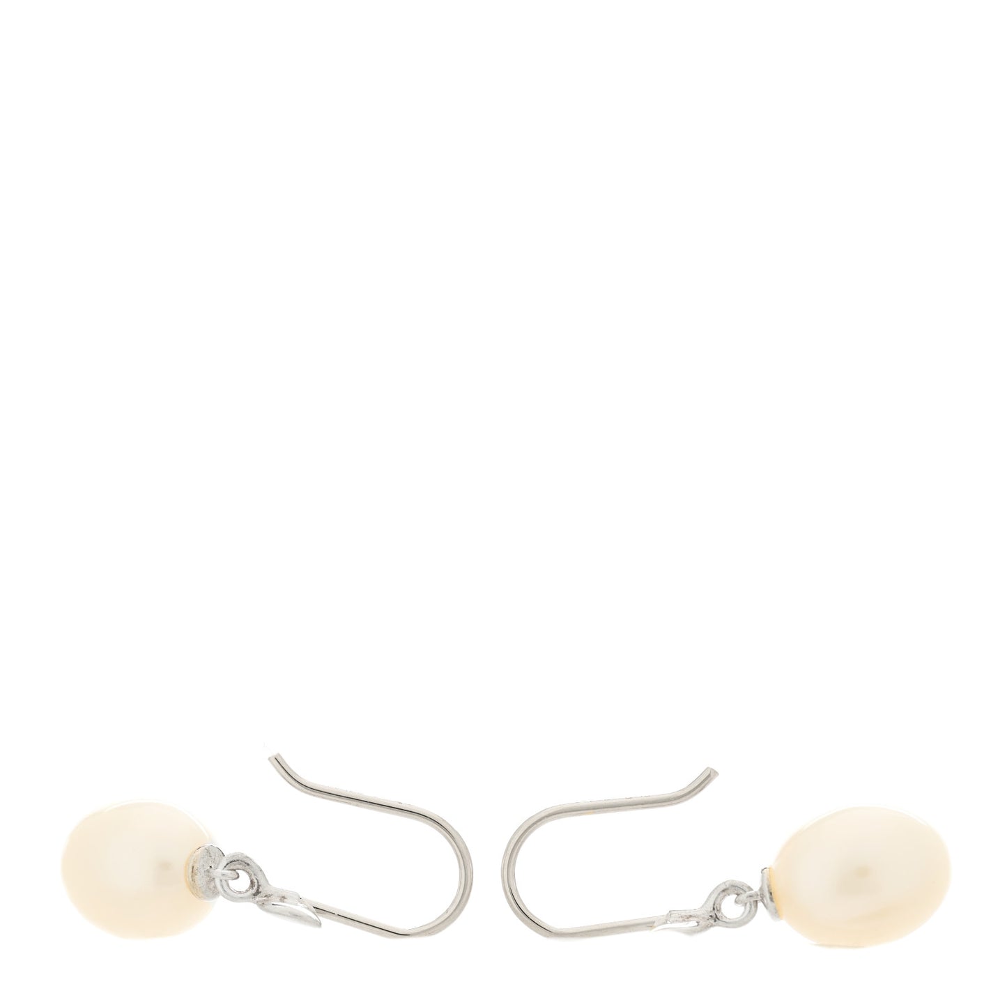 Sterling Silver Freshwater Cultured Pearl Paloma Picasso Olive Leaf Drop Earrings