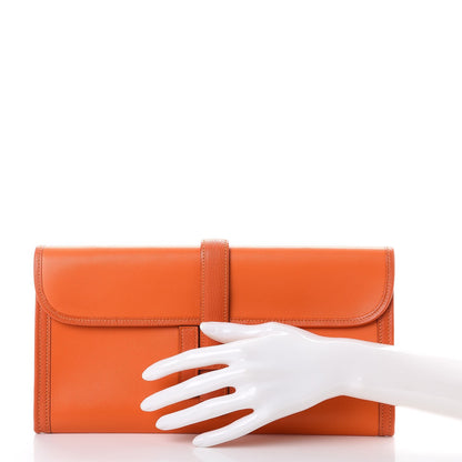 Hermes Swift Chevre Mysore Jige Elan 29 Clutch Orange Feu 2 of 7