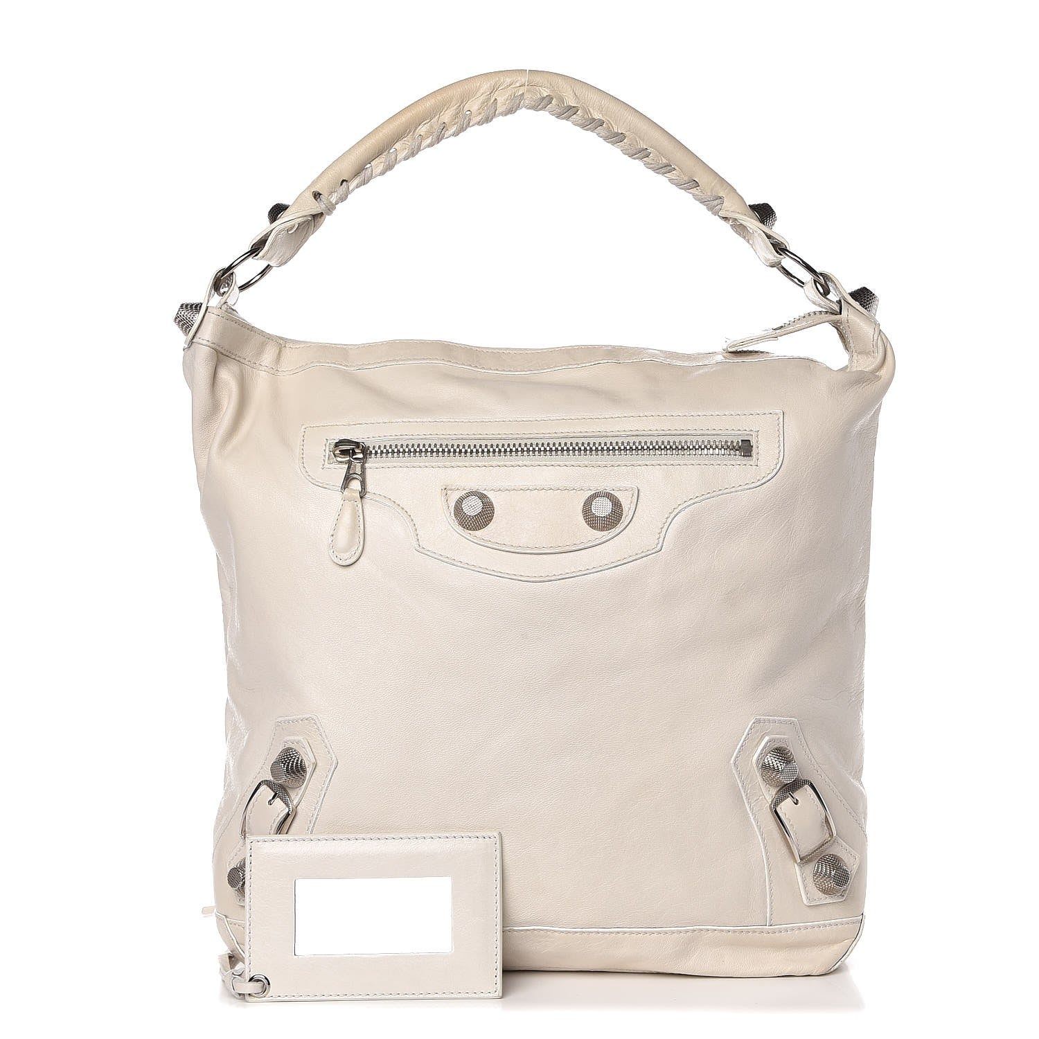 Balenciaga Agneau Giant 21 Silver Hardware Day Hobo White 1 of 9