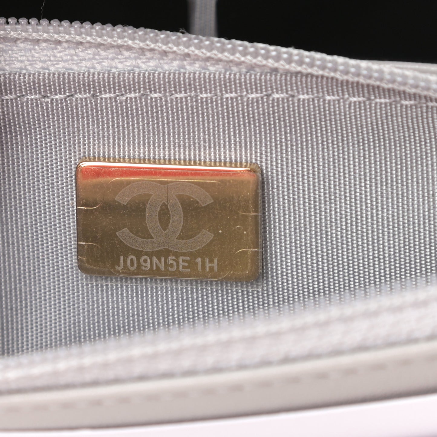 Lambskin Quilted Chanel 19 Wallet On Chain WOC Grey