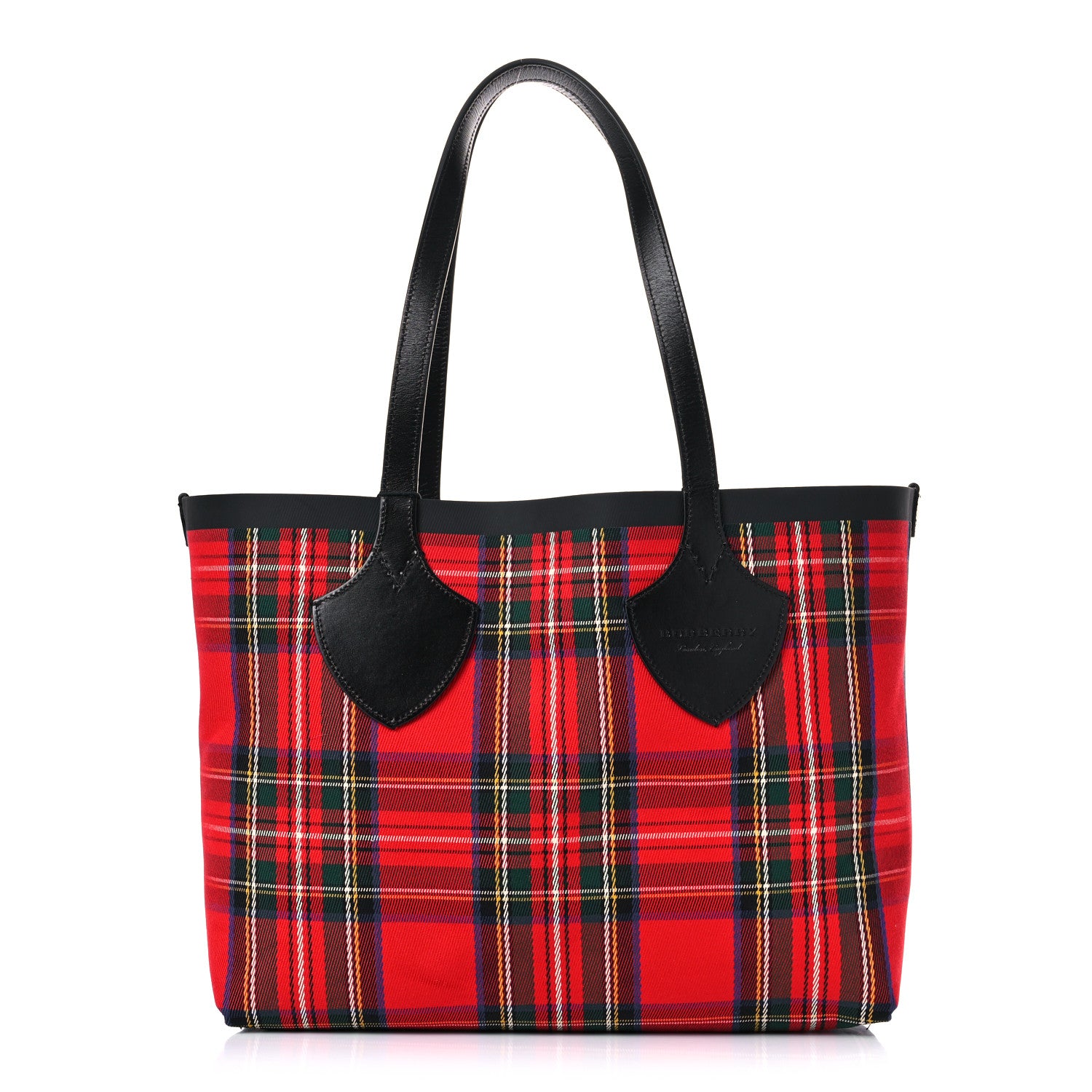 Burberry Vintage Check Medium The Giant Reversible Tote Antique Yellow Bright Red 2 of 21