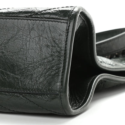 Saint Laurent Crinkled Calfskin Matelasse Monogram Medium Niki Shopper Tote New Vert 8 of 8