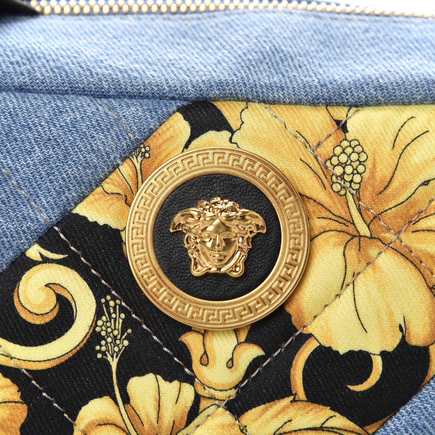 Denim Barocco Printed Icon Camera Bag Dusk Blue Multicolor