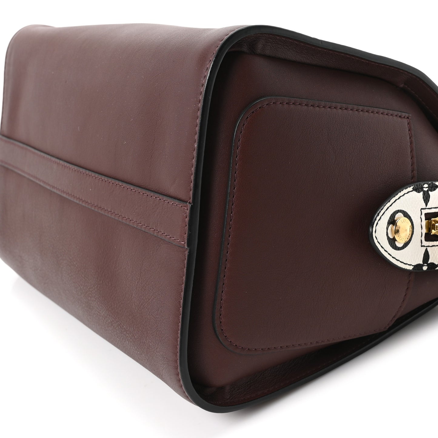 Calfskin Colored Monogram Speedy Amazon Chocolate White
