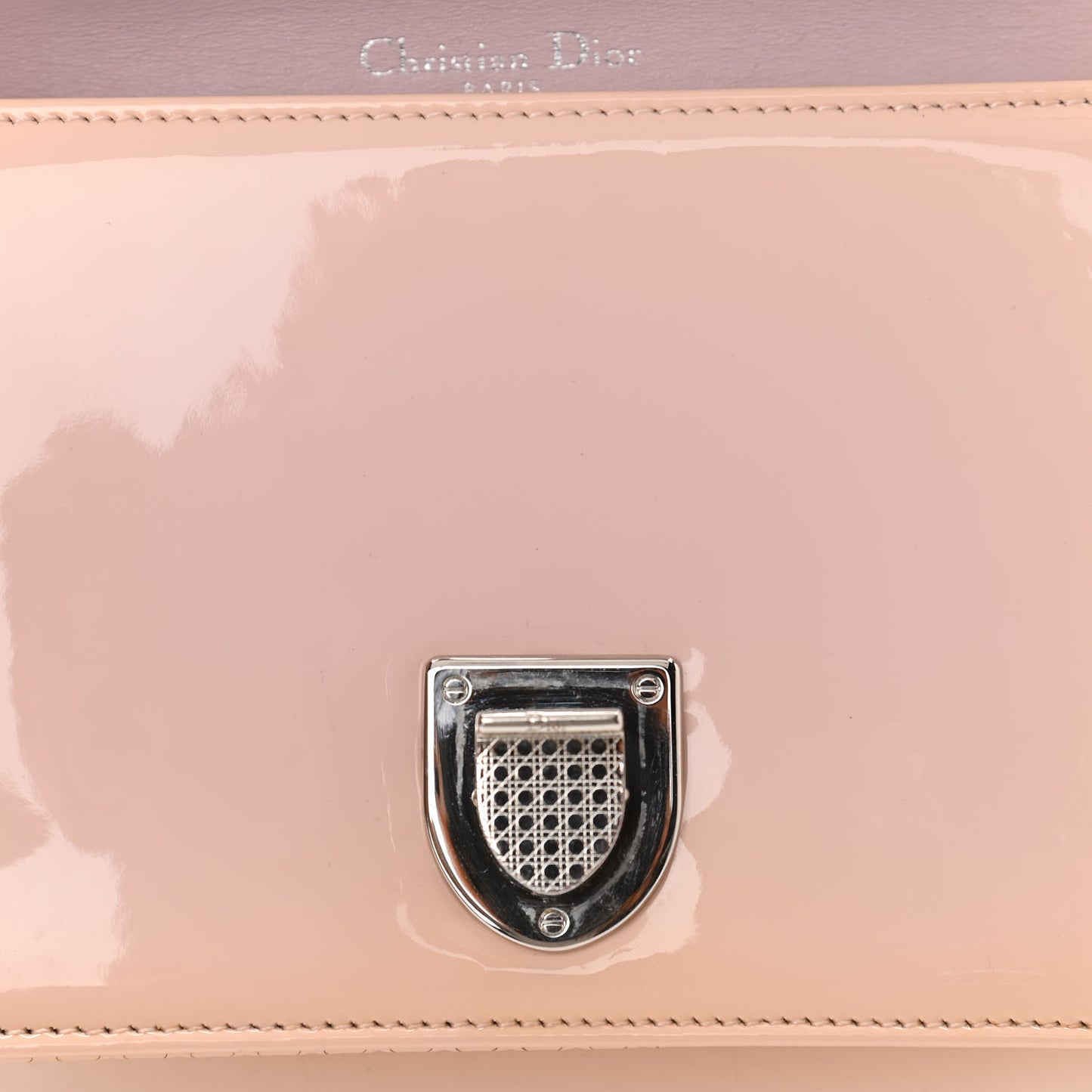Patent Micro-Cannage Small Diorama Flap Bag Pink