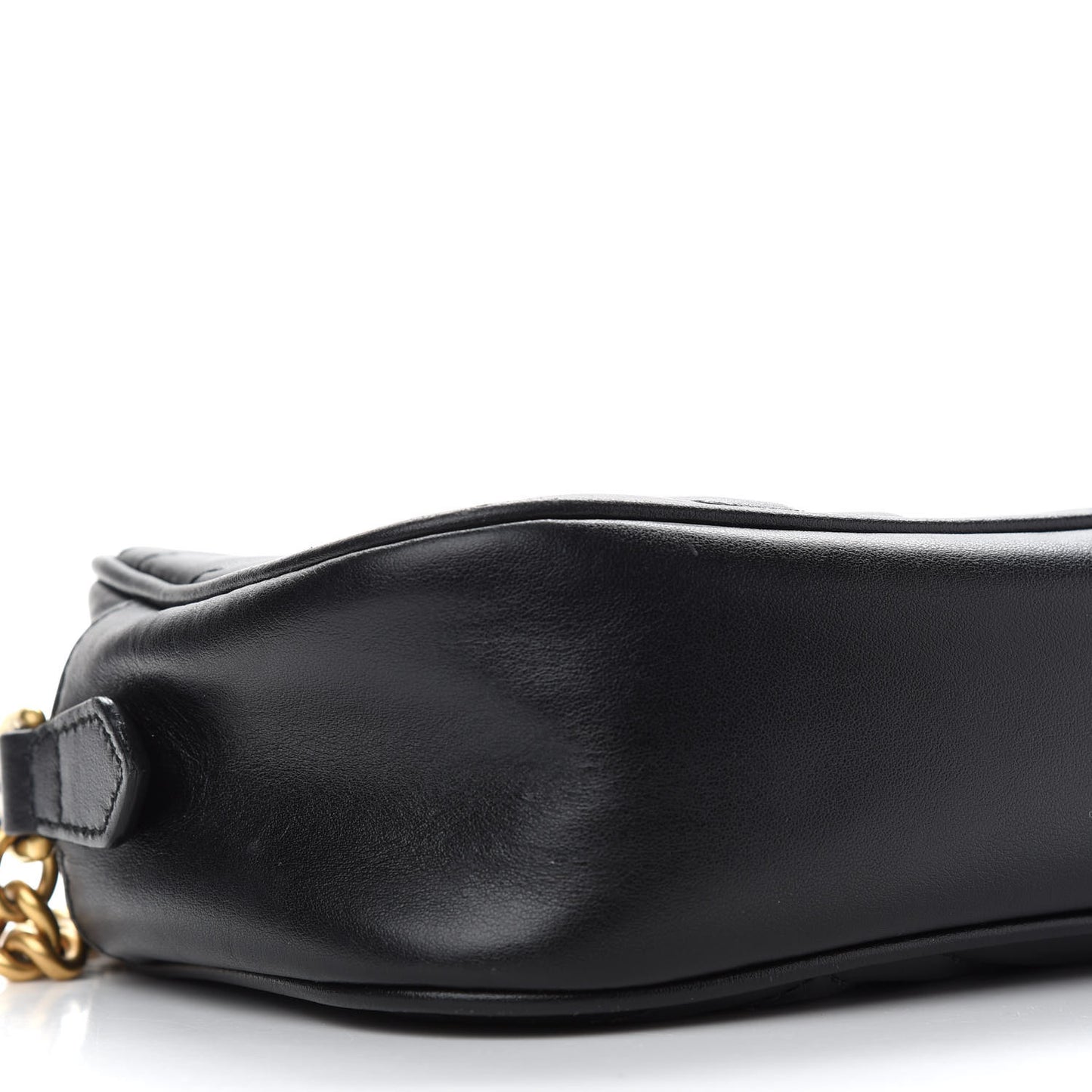 Calfskin Matelasse Small GG Marmont Chain Shoulder Bag Black