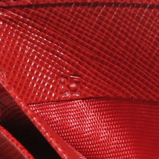 Saffiano Compact Wallet Fuoco