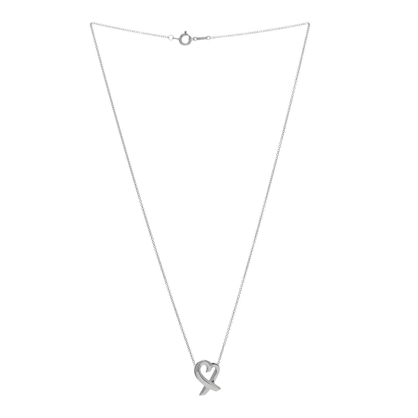 Sterling Silver Paloma Picasso Loving Heart Pendant Necklace