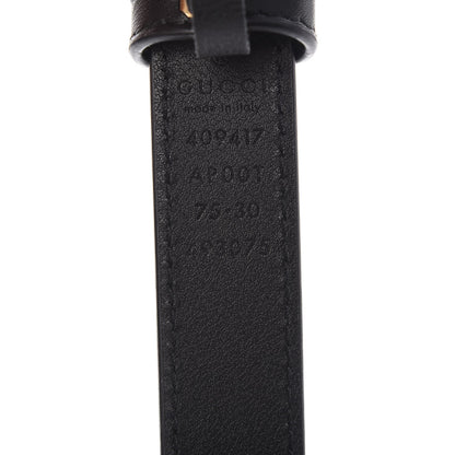 Gucci Calfskin Double G 20mm Belt 75 30 Black 4 of 7
