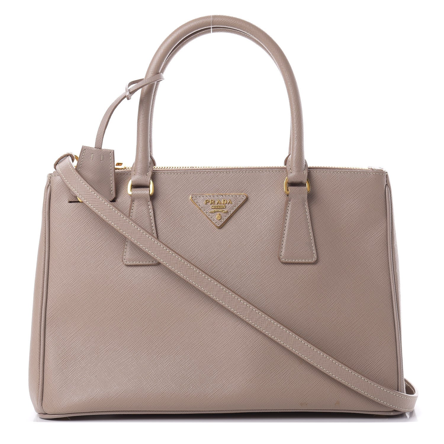 Prada Saffiano Small Galleria Double Zip Tote Cammeo 1 of 19