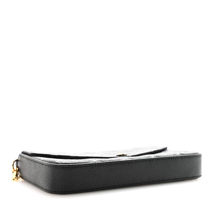 Louis Vuitton Empreinte Pochette Felicie Chain Wallet Black 5 of 11