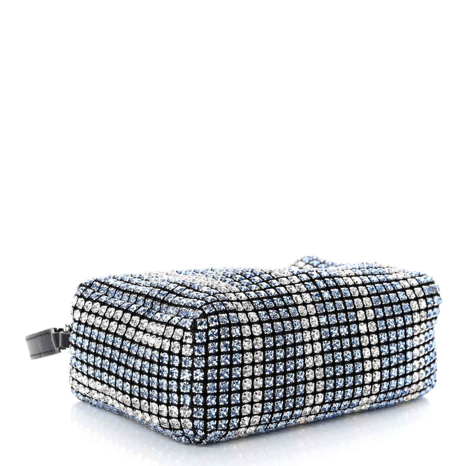 Alexander Wang Mesh Crystal Rhinestone Mini Heiress Pouch Blue Light 4 of 10