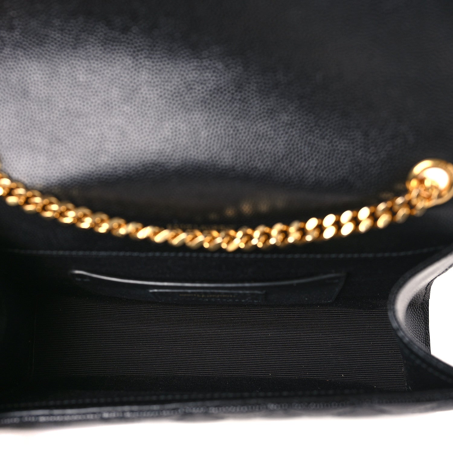 Saint Laurent Grain De Poudre Textured Mixed Matelasse Triquilt Small Monogram Satchel Black 5 of 9
