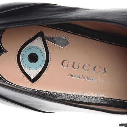 Gucci Malaga Kid Womens Susan Buckle Loafers 39 Black 7 of 8