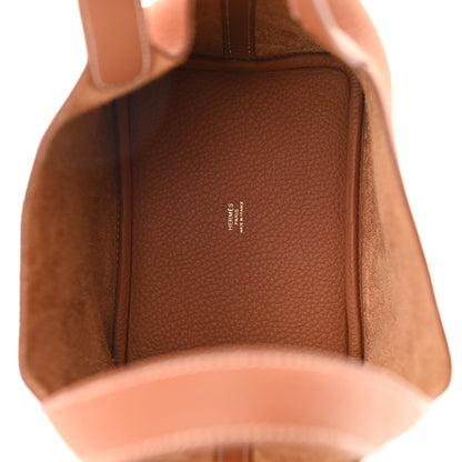 Hermes Taurillon Clemence Picotin Lock 18 PM Gold 4 of 10