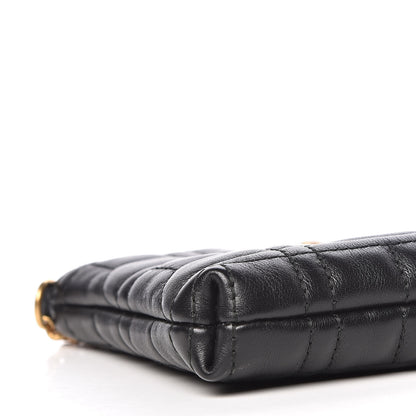 Gucci Calfskin Matelasse Mini Pearly GG Marmont Chain Bag Black 8 of 9