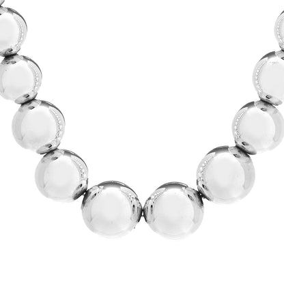 Tiffany Sterling Silver HardWear Graduated Ball Necklace 3 of 6