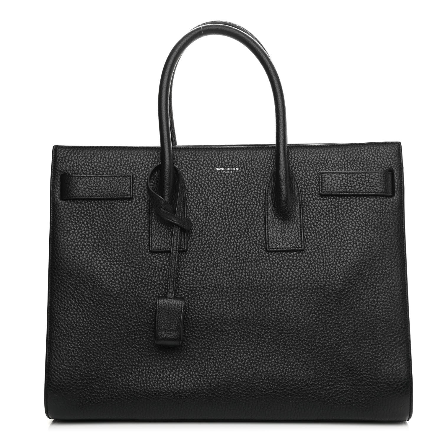 Saint Laurent Grained Calfskin Large Sac De Jour Carryall Black 1 of 9