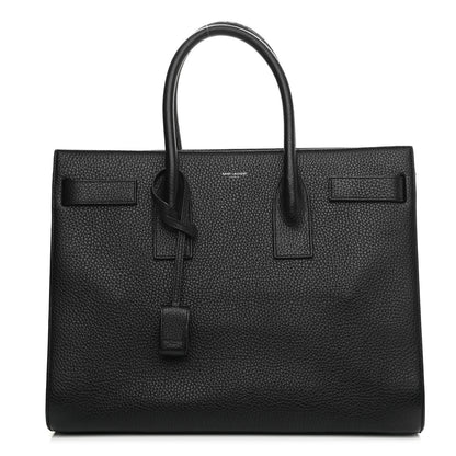 Saint Laurent Grained Calfskin Large Sac De Jour Carryall Black 1 of 9