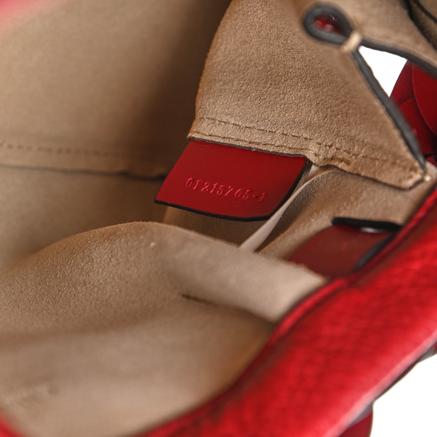 Grained Calfskin Darryl Clutch Red