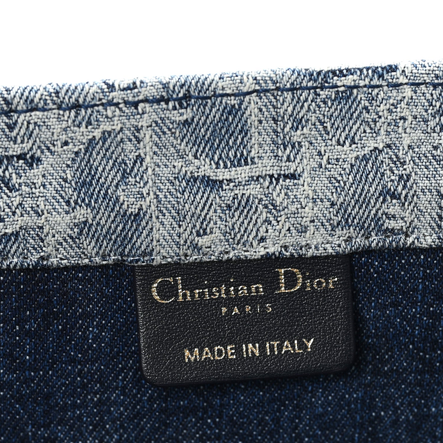 Christian Dior Oblique Denim Medium Book Tote Blue 6 of 11