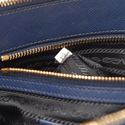 Prada Saffiano Large Galleria Double Zip Tote Bluette 8 of 13