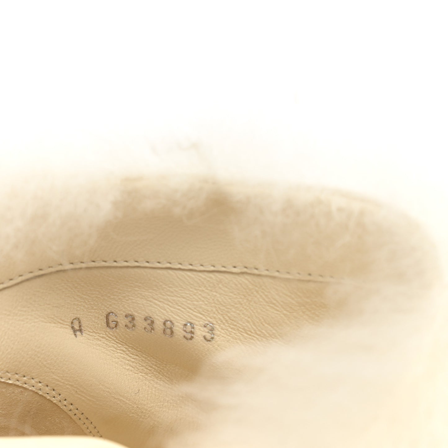Fur Ankle Boots 37.5 White