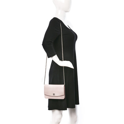 Chanel Caviar Sevruga Wallet on Chain WOC Pink 2 of 12