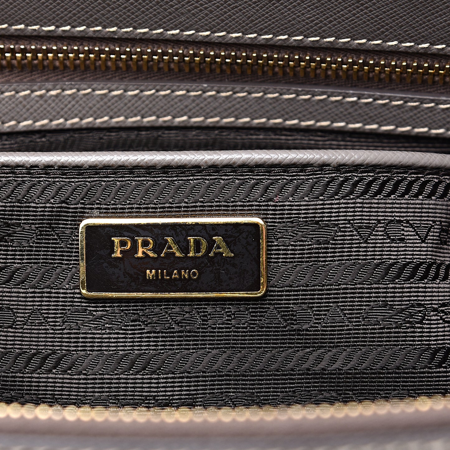 Saffiano Large Galleria Double Zip Tote Argilla
