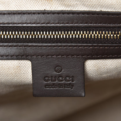 Gucci Monogram Vintage Web Medium Boston Dark Brown 7 of 15